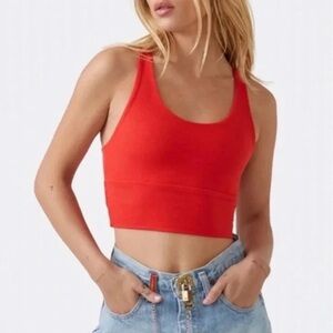 JOAH BROWN RED VARSITY TANK-SOLD OUT S/M